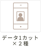 データ1カット×2